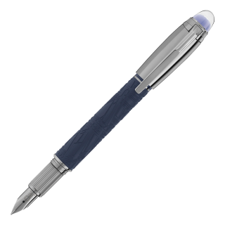 MB130214 MONTBLANC モンブラン スターウォーカー スペースブルー ドゥエ 万年筆 F