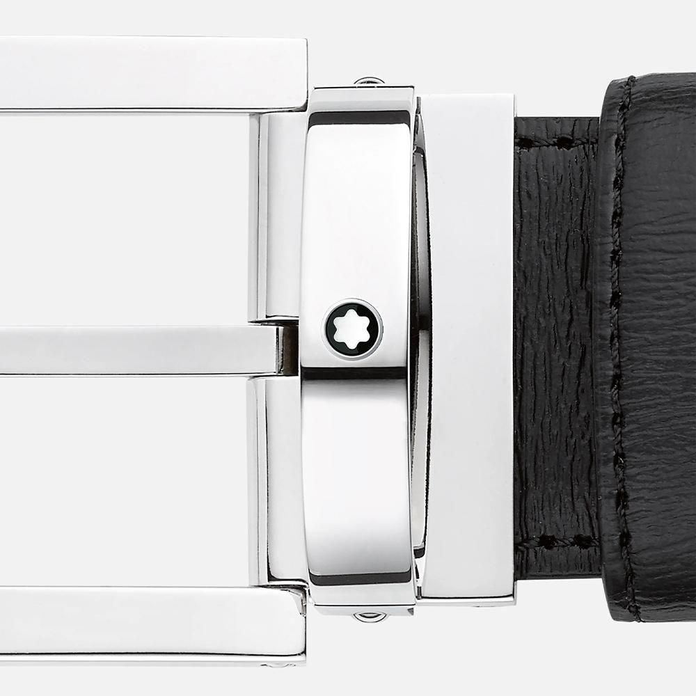 MB114435 MONTBLANC モンブラン ブラック レザーベルト 35mm