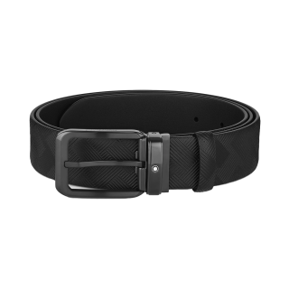 MB130587 MONTBLANC モンブラン ブラック リバーシブルレザーベルト 35 mm