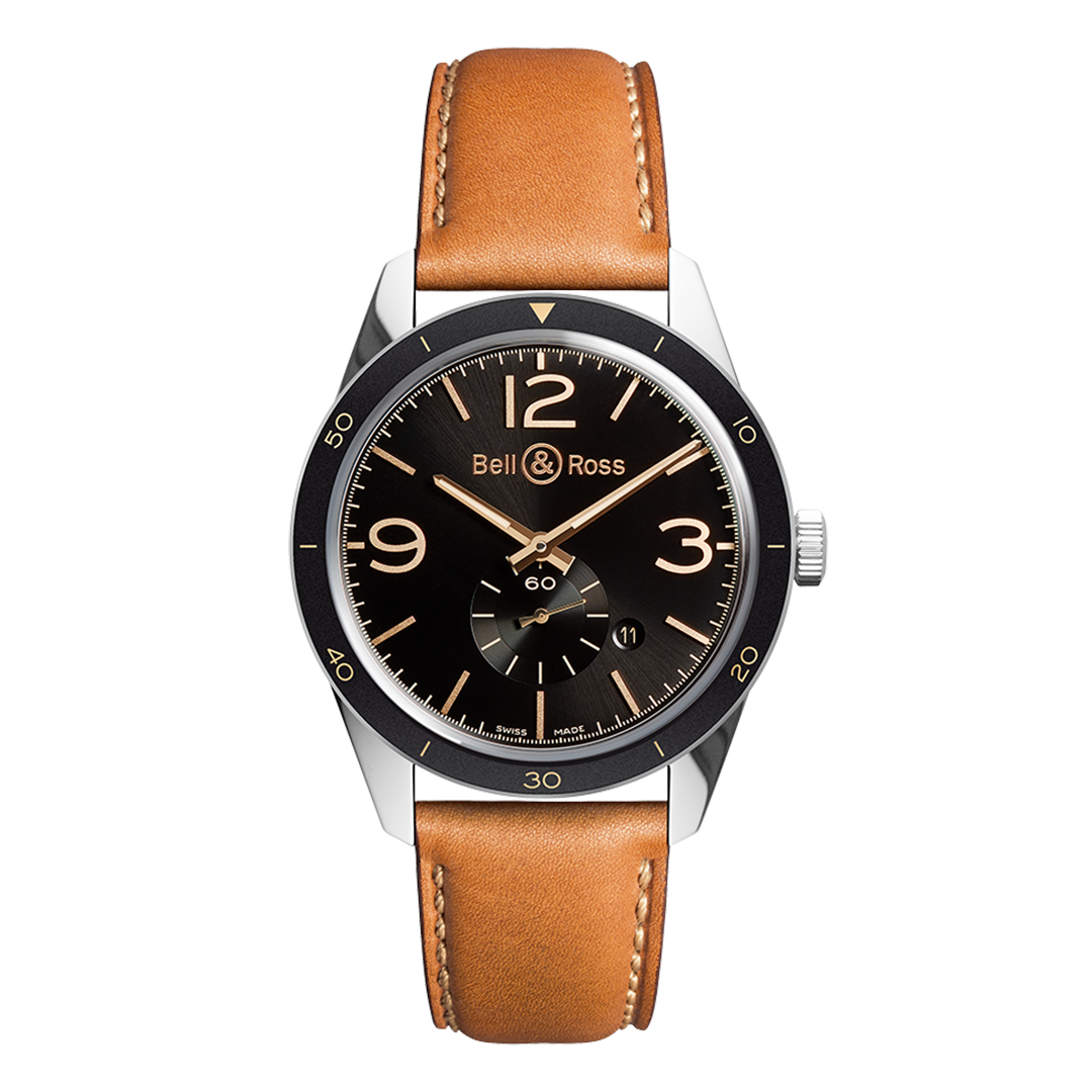 BRV123-GH-ST/SCA Bell & Ross ベル&ロス BR 123 ゴールデン ヘリテージ