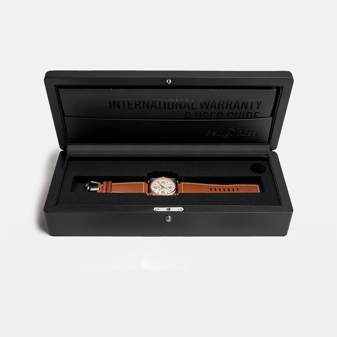 BR03A-WH-STPG/SCA Bell & Ross ベル&ロス BR03 ホワイト スティール & ゴールド