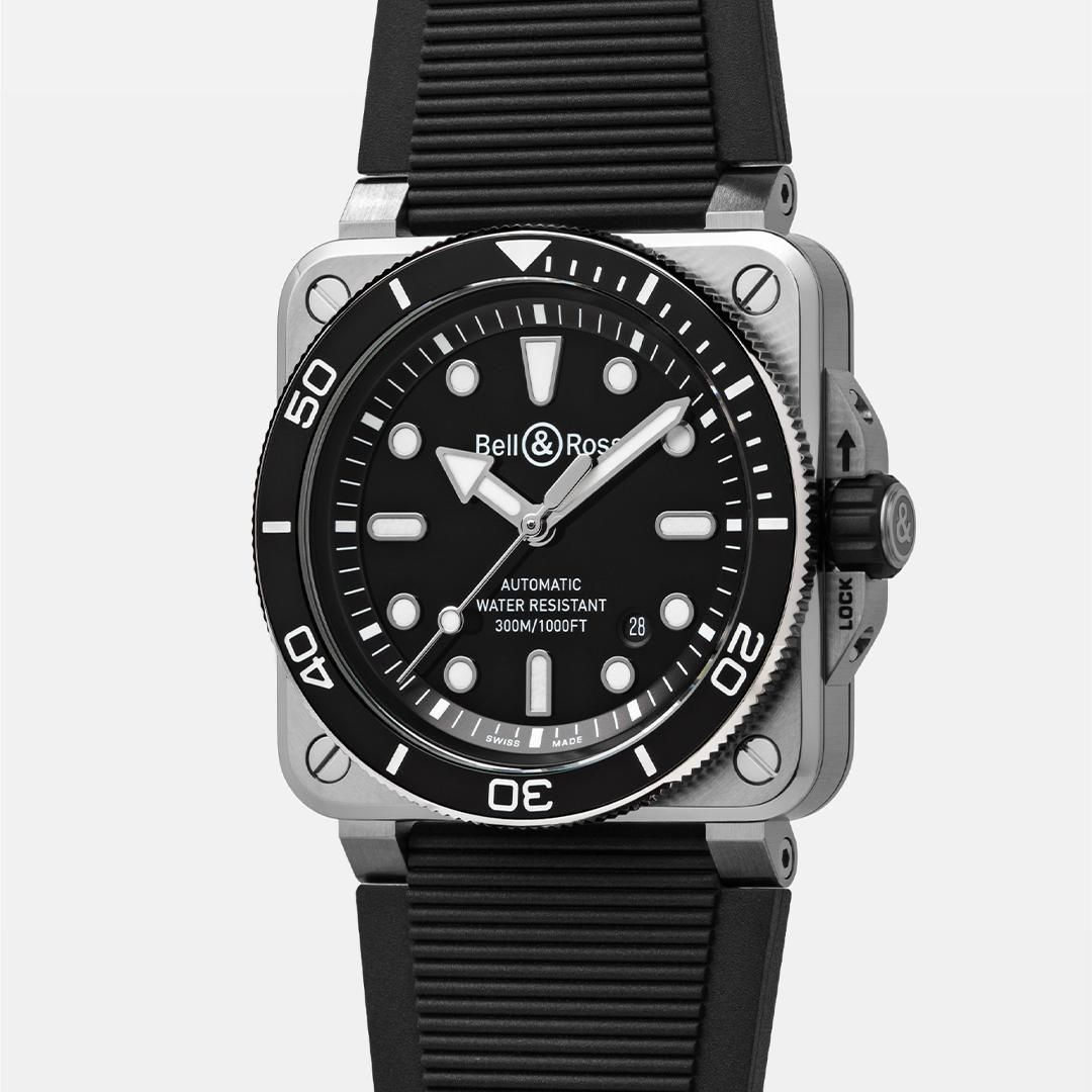 BR03A-D-BL-ST/SRB Bell & Ross ベル&ロス BR03 ダイバー ブラック スティール