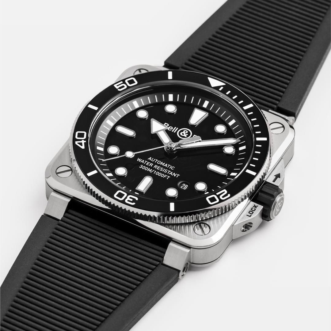 BR03A-D-BL-ST/SRB Bell & Ross ベル&ロス BR03 ダイバー ブラック スティール