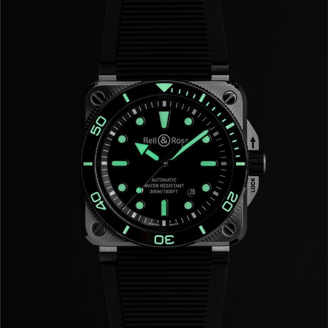 BR03A-D-BL-ST/SRB Bell & Ross ベル&ロス BR03 ダイバー ブラック スティール