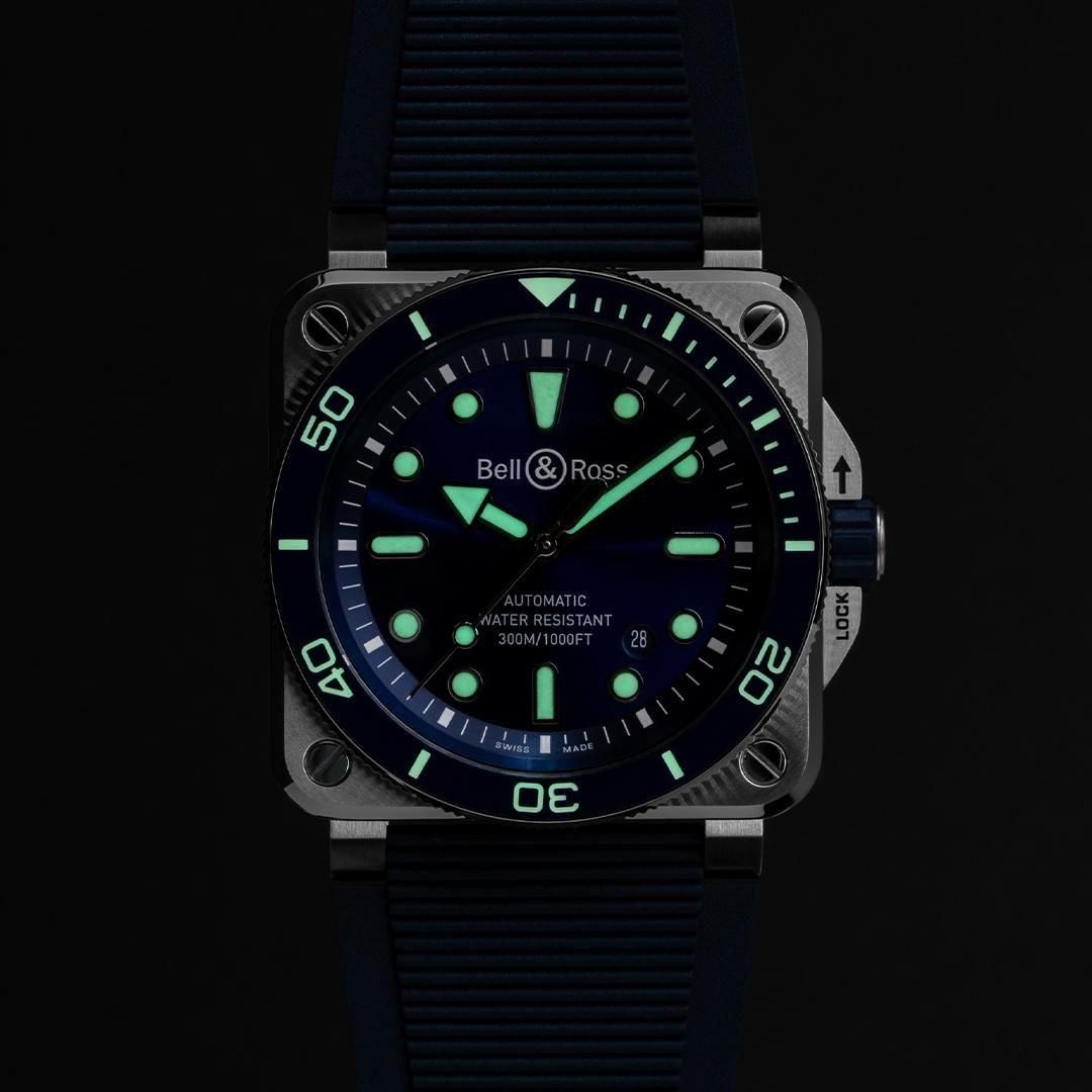 BR03A-D-BLU-ST/SRB Bell & Ross ベル&ロス BR03 ダイバー ブルー スティール