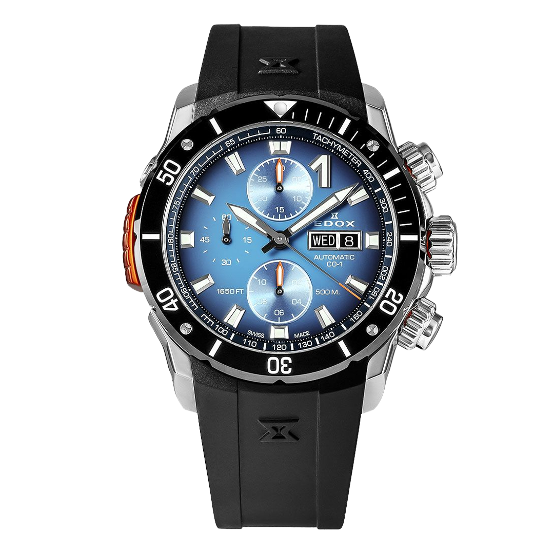 01128-3NOCA-BUIDN EDOX エドックス クロノオフショア1 ベゼルロック クロノグラフ オートマティック