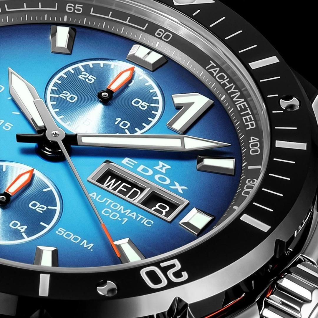 01128-3NOCA-BUIDN EDOX エドックス クロノオフショア1 ベゼルロック クロノグラフ オートマティック