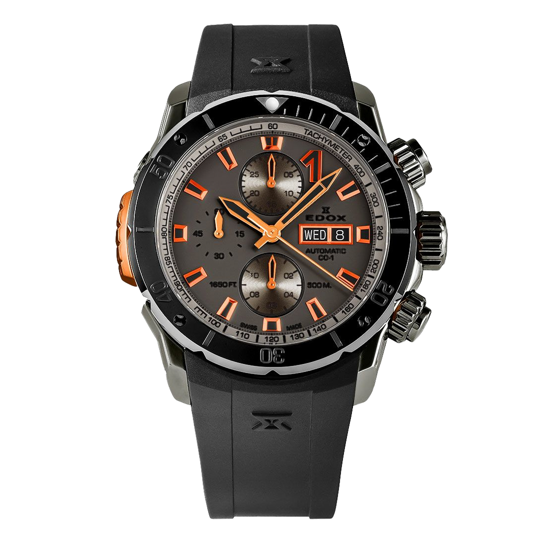01128-37GNNOCA-GNO EDOX エドックス クロノオフショア1 ベゼルロック クロノグラフ オートマティック
