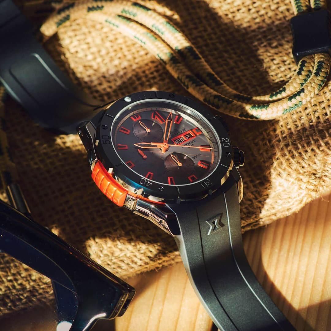 01128-37GNNOCA-GNO EDOX エドックス クロノオフショア1 ベゼルロック クロノグラフ オートマティック