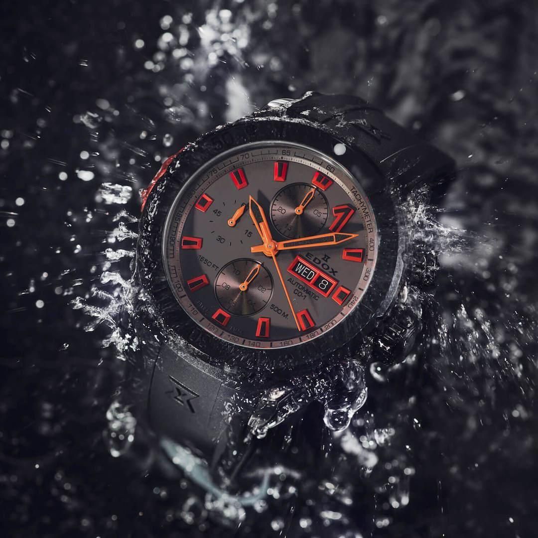 01128-37GNNOCA-GNO EDOX エドックス クロノオフショア1 ベゼルロック クロノグラフ オートマティック