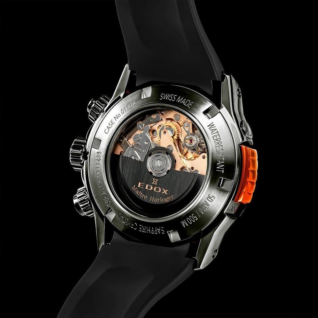 01128-37GNNOCA-GNO EDOX エドックス クロノオフショア1 ベゼルロック クロノグラフ オートマティック