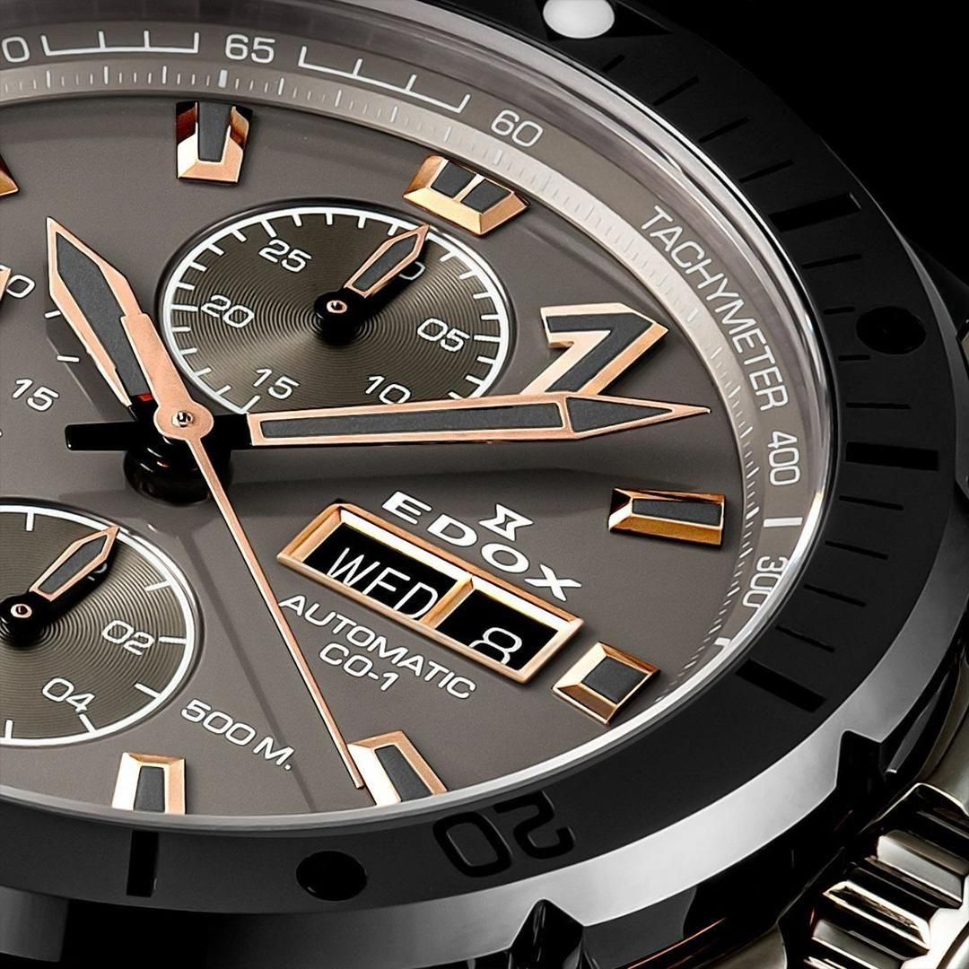 01128-37GNRCA-GNR EDOX エドックス クロノオフショア1 ベゼルロック クロノグラフ オートマティック