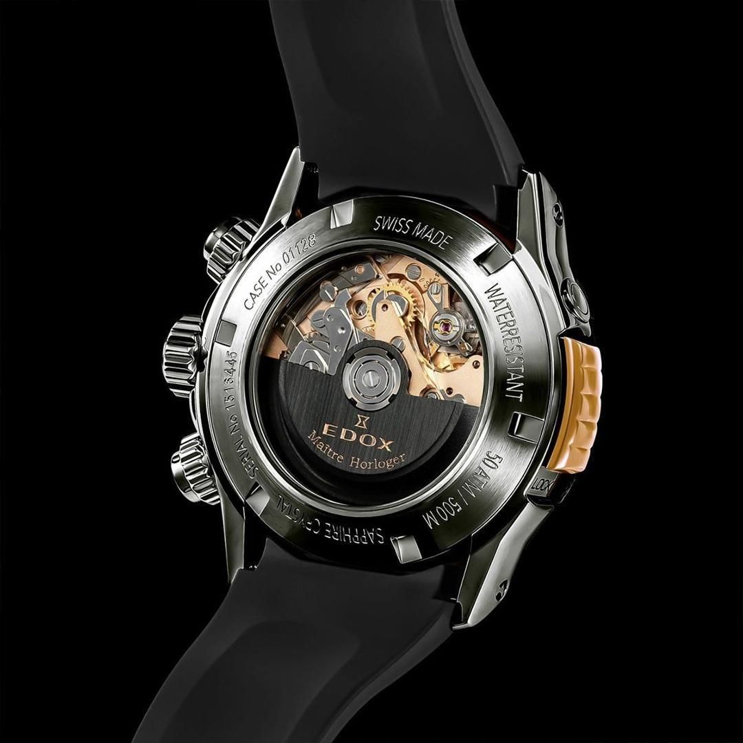 01128-37GNRCA-GNR EDOX エドックス クロノオフショア1 ベゼルロック クロノグラフ オートマティック
