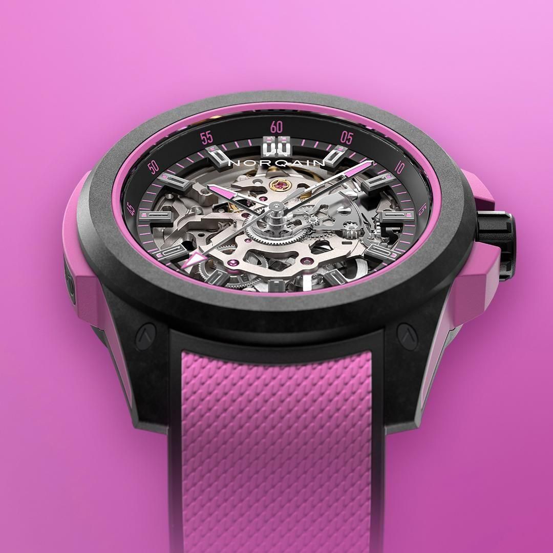 NNQ3001QBPI1AS/B003/3W2PIBR.18BQ NORQAIN ノルケイン インディペンデンス ワイルドワン スケルトン 39mm ハイパーピンク