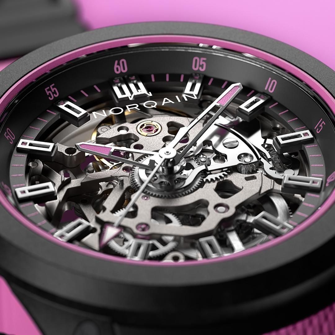N3001.07Q04.B03 NORQAIN ノルケイン インディペンデンス ワイルドワン スケルトン 39mm ハイパーピンク