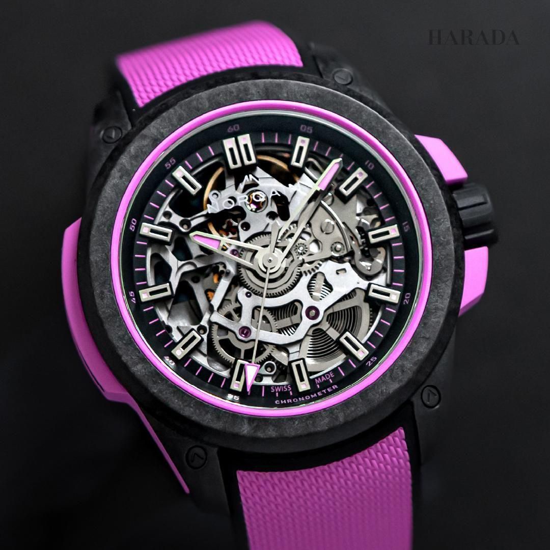 N3001.07Q04.B03 NORQAIN ノルケイン インディペンデンス ワイルドワン スケルトン 39mm ハイパーピンク