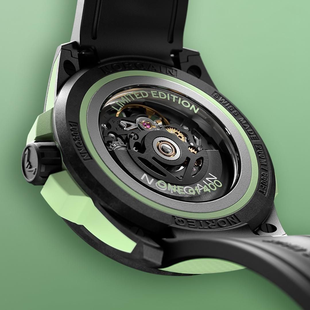  【世界限定400本】 N3001.07Q03.B01 NORQAIN ノルケイン ワイルドワン スケルトン 39mm ミント