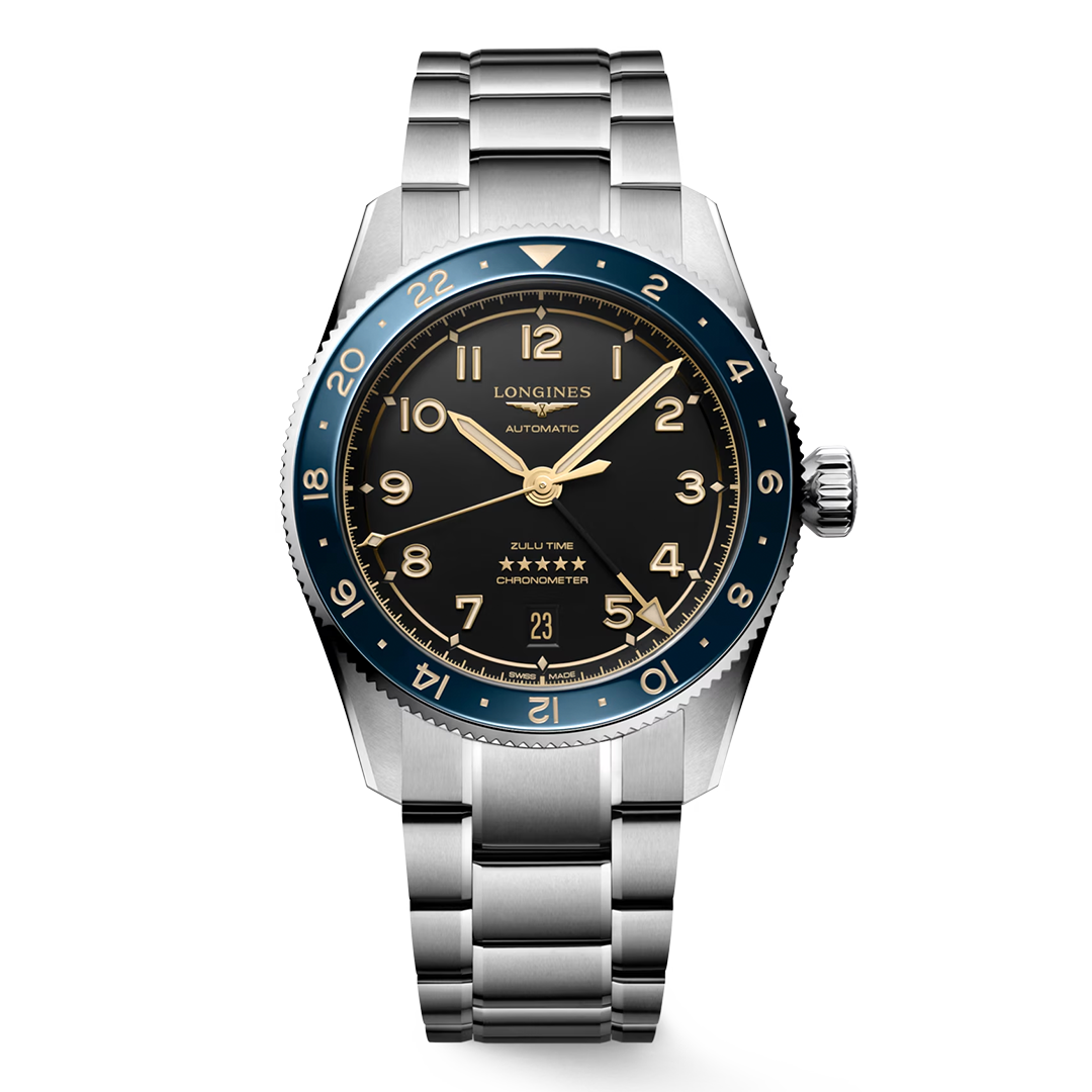  L3.802.4.60.6 LONGINES ロンジン スピリット Zulu Time 39mm