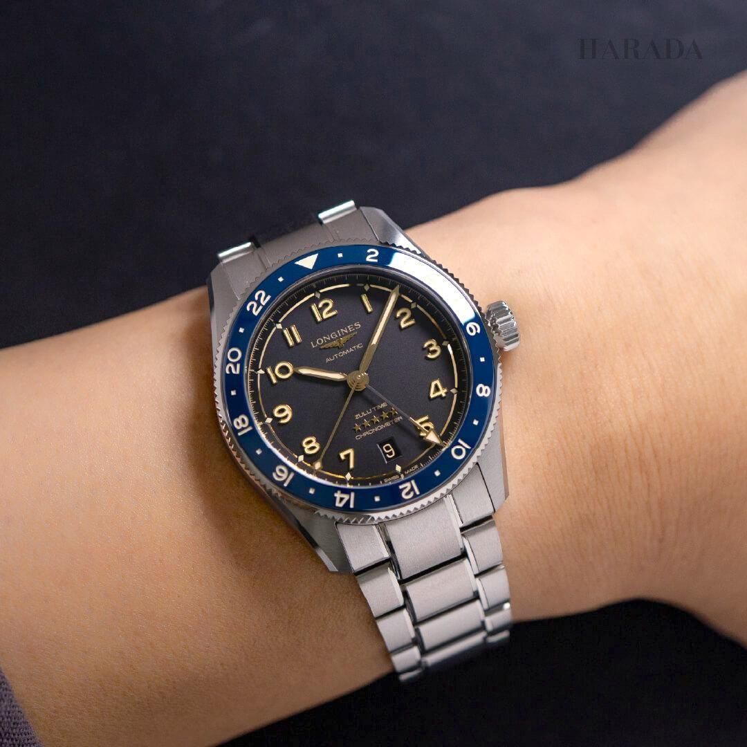  L3.802.4.60.6 LONGINES ロンジン スピリット Zulu Time 39mm