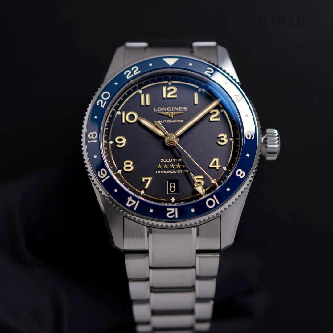  L3.802.4.60.6 LONGINES ロンジン スピリット Zulu Time 39mm