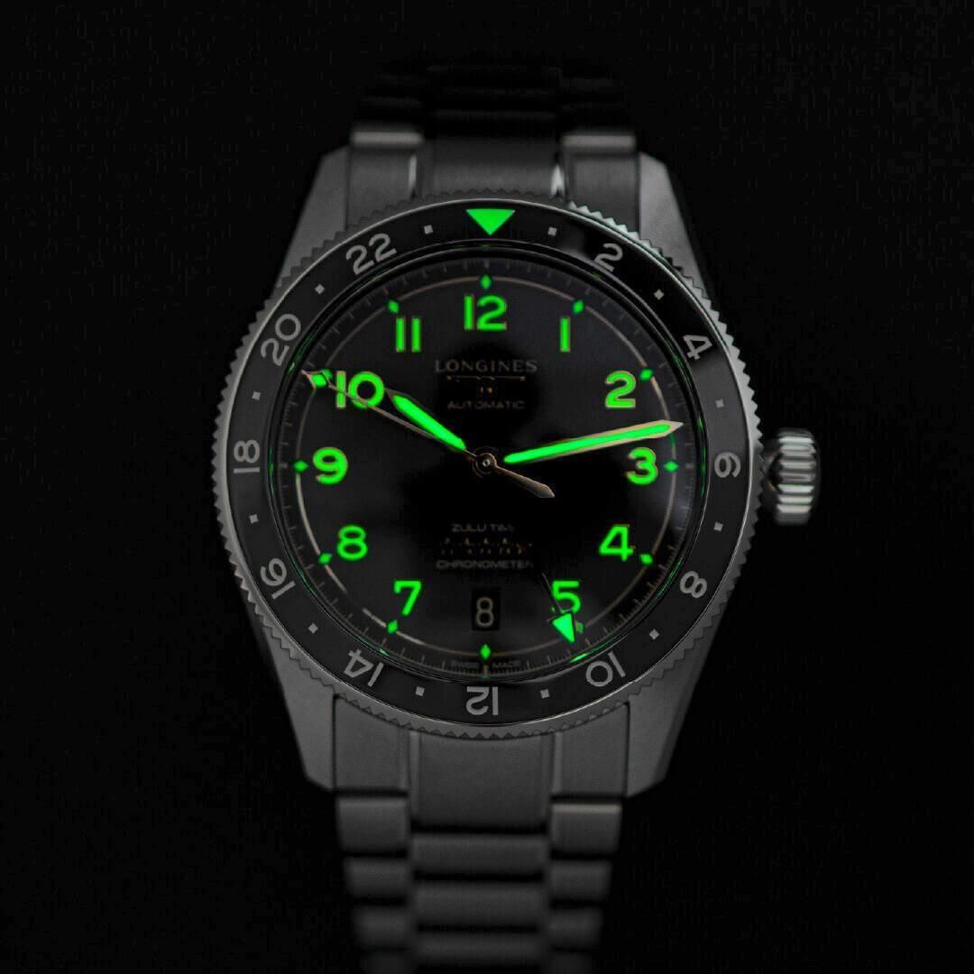  L3.802.4.60.6 LONGINES ロンジン スピリット Zulu Time 39mm