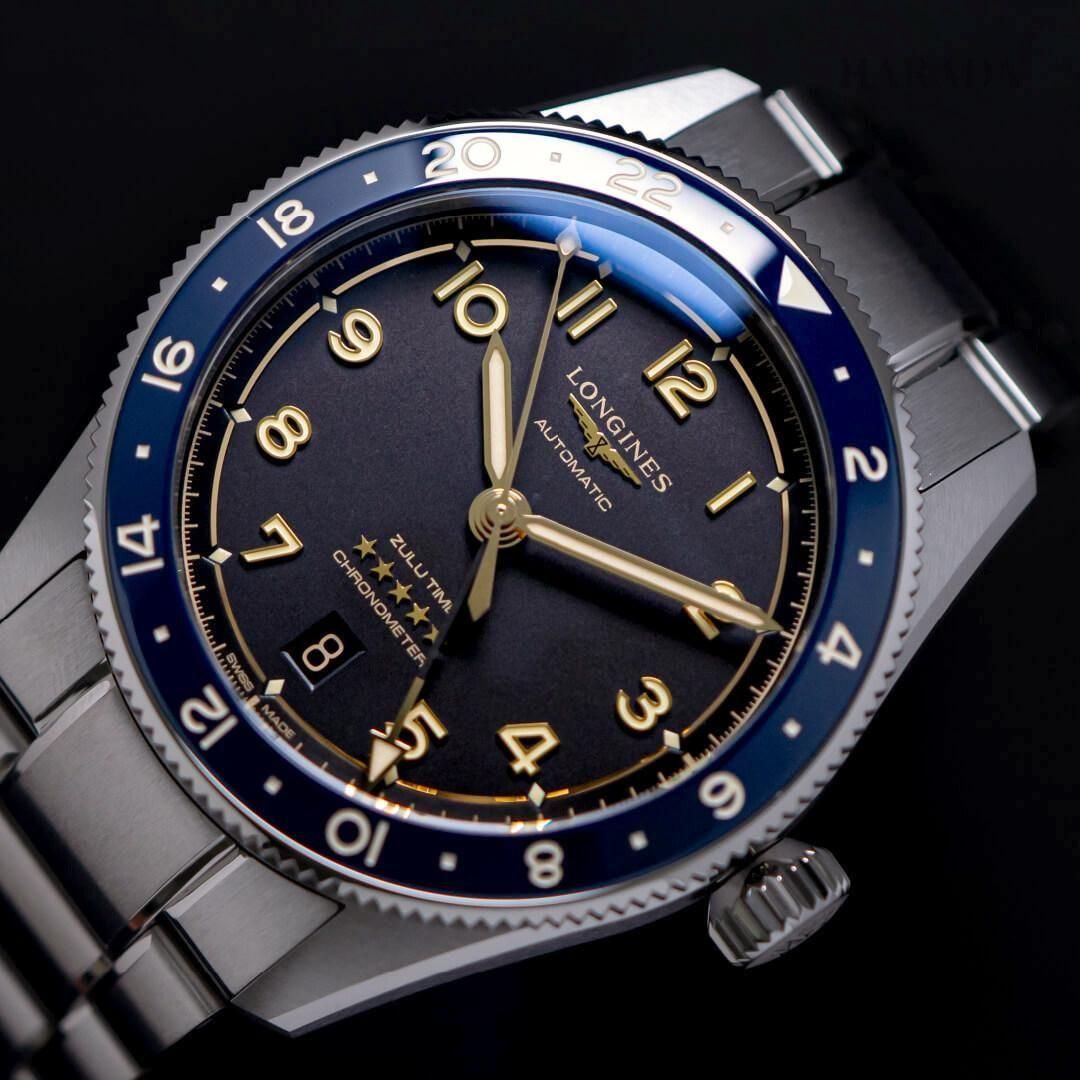  L3.802.4.60.6 LONGINES ロンジン スピリット Zulu Time 39mm