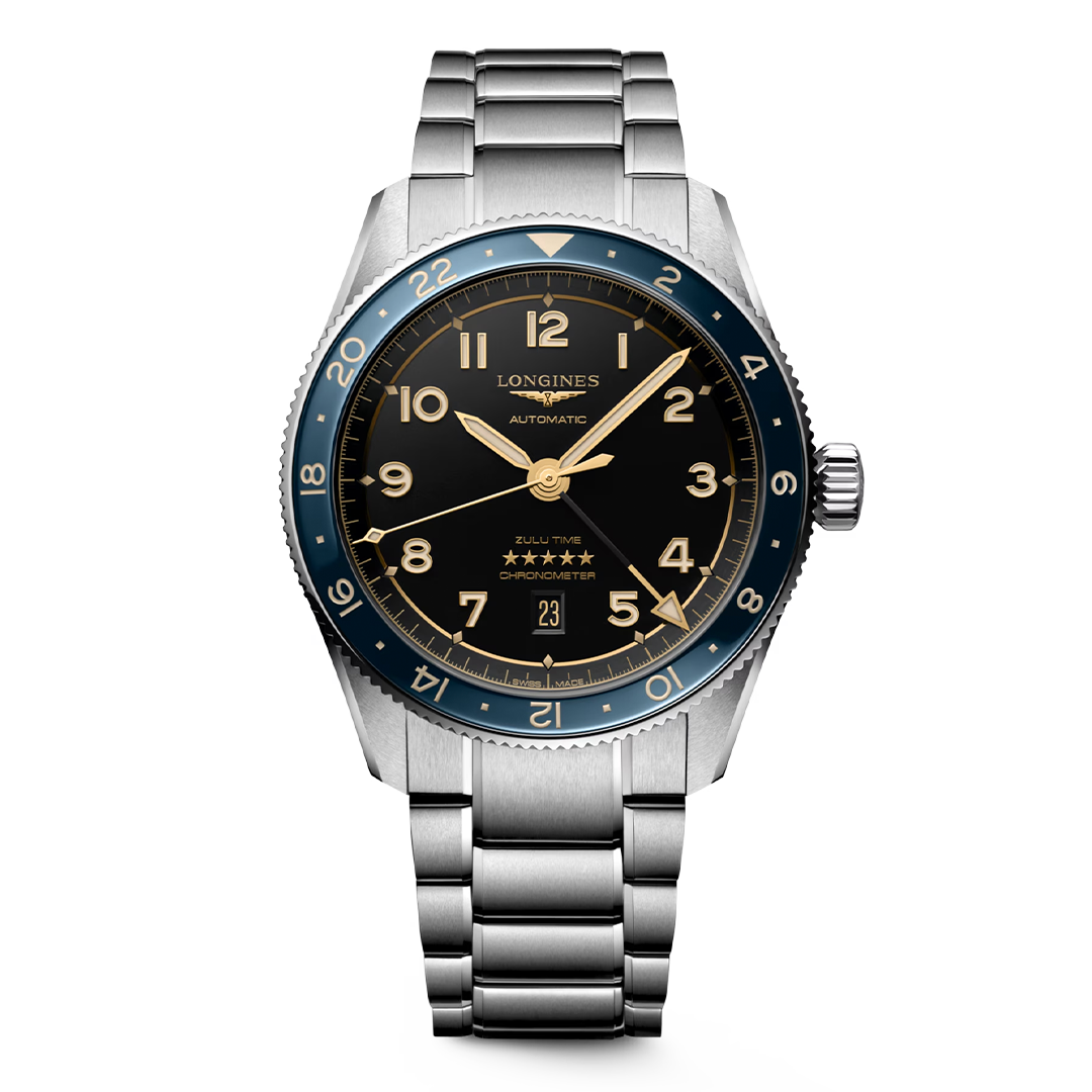  L3.812.4.60.6 LONGINES ロンジン スピリット Zulu Time 42mm