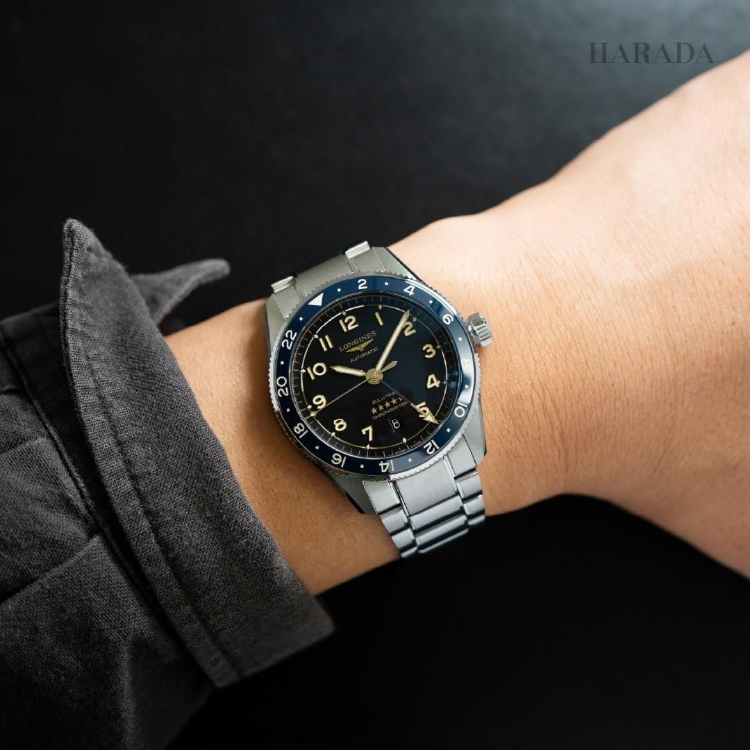 L3.812.4.60.6 LONGINES ロンジン スピリット Zulu Time 42mm