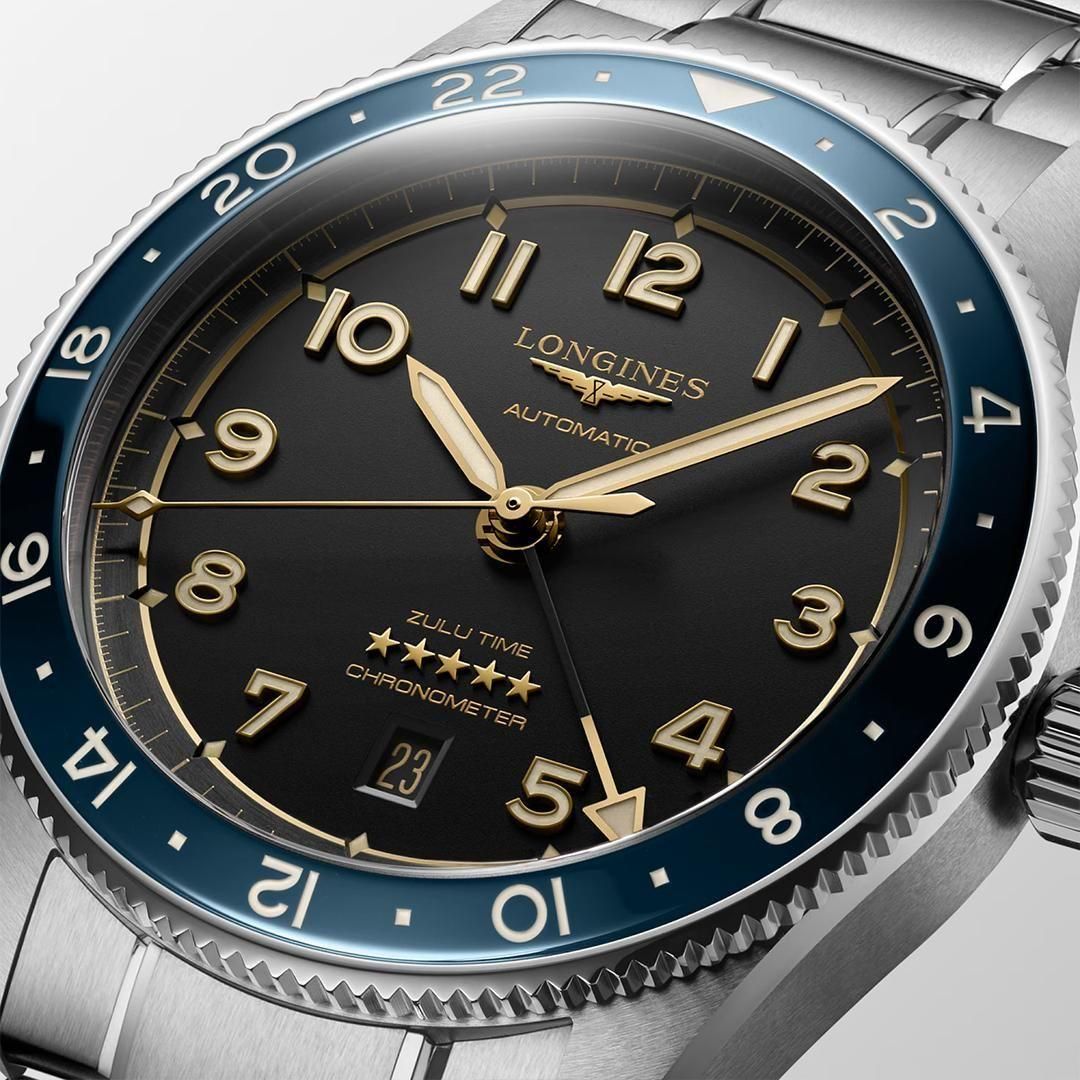  L3.812.4.60.6 LONGINES ロンジン スピリット Zulu Time 42mm