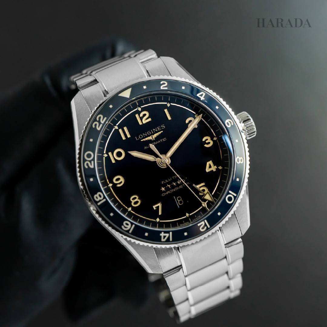 L3.812.4.60.6 LONGINES ロンジン スピリット Zulu Time 42mm