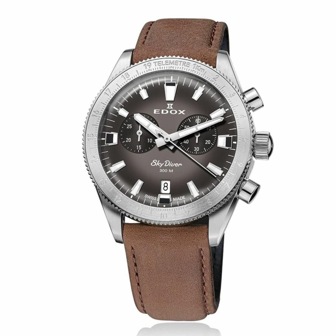 10116-3-GRIDN エドックス スカイダイバー クロノグラフ - 高級腕時計