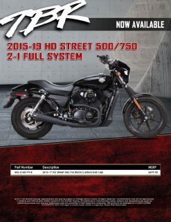 HD STREET 500/750 2-1 Full System   Black/Carbon End Cap