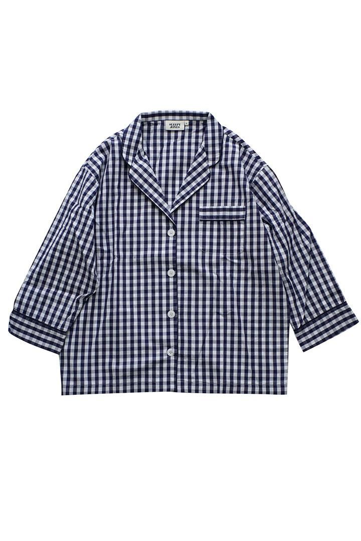 【上下セット】スリーピージョーンズ　半袖パジャマ　リバティ柄 Henry テーラードパジャマ | SLEEPY JONES (Men