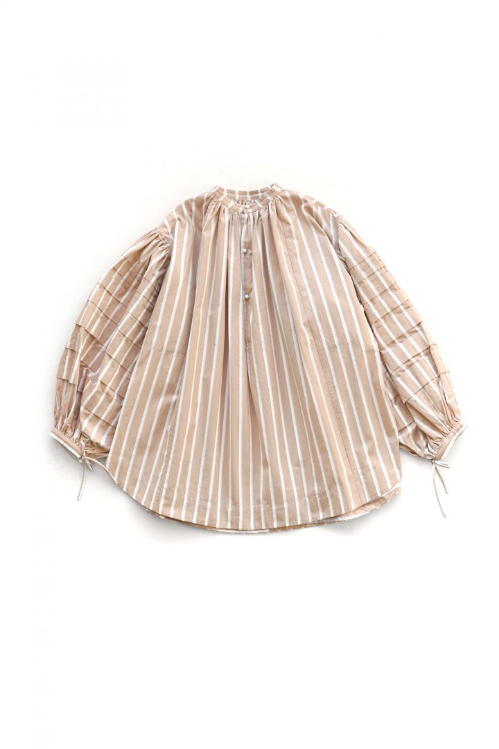 海外限定 WRYHT - CHO-CHIN SLEEVE FOLK DRESS QUARTS STRIPE