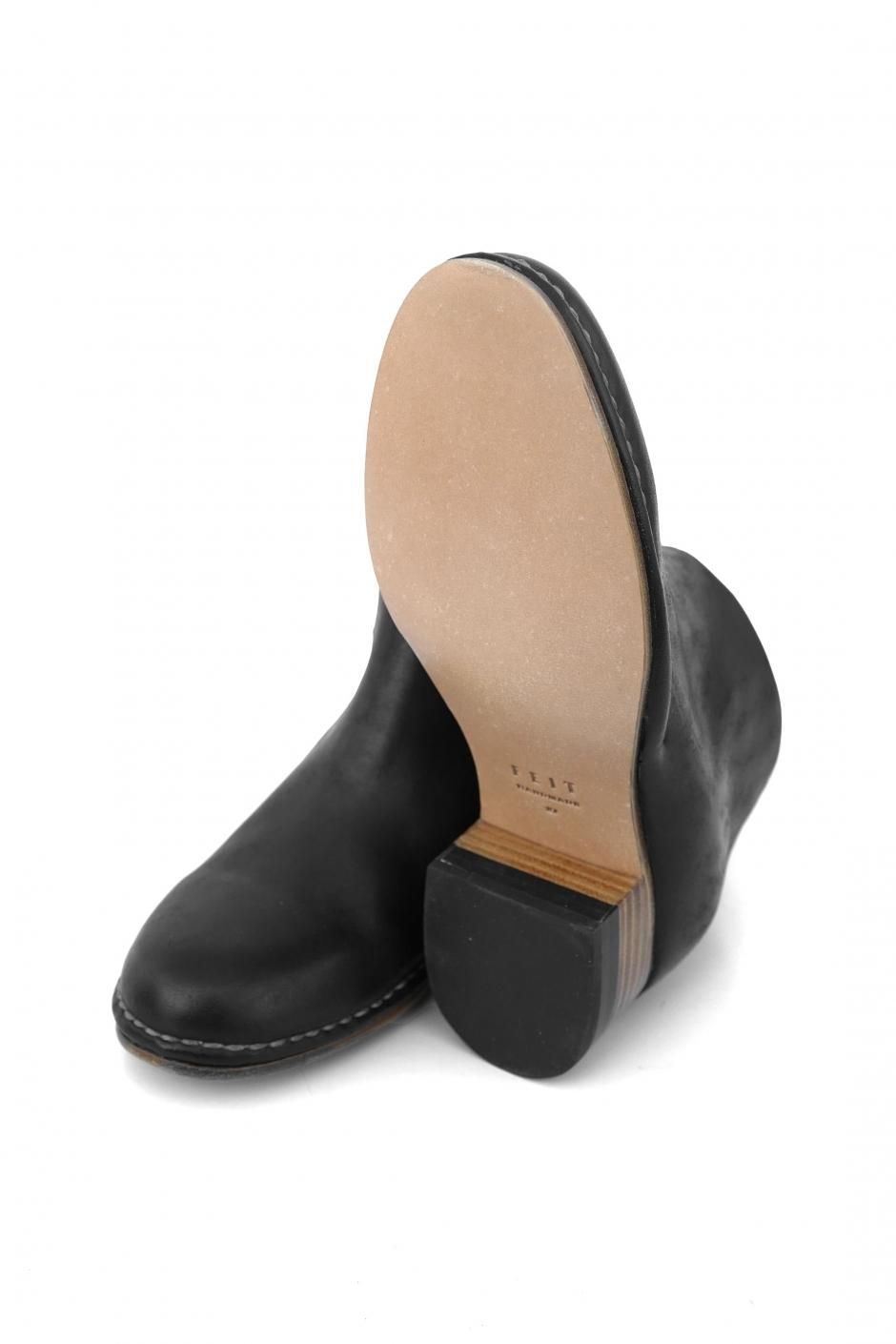 FEIT レザー ブラックブーツ 38 FEIT SHOES ファイト 靴 通販 正規店 Leto｜リトー
