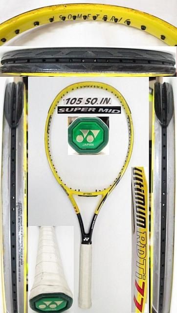 テニスラケットYONEX 中古テニスラケット】Y0637 ヨネックス RDTi77 スーパーミッド