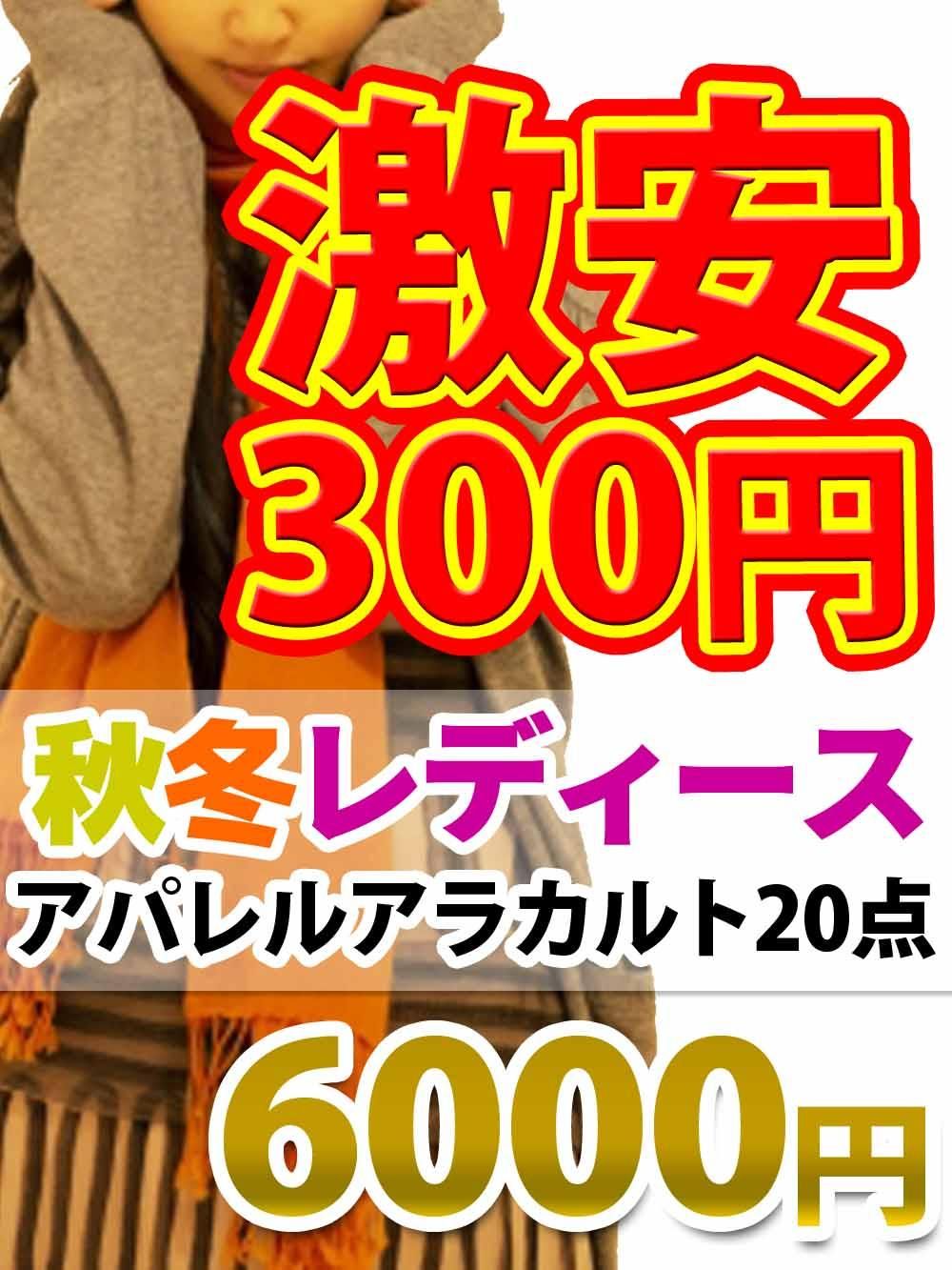【激安1点300円】秋冬限定レディースアパレルアラカルト!【20点】@300 - アパレル卸問屋.com