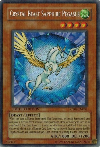 宝玉獣 サファイア・ペガサス/Crystal Beast Sapphire Pegasus【シークレットレア】 英語 - トレカ道
