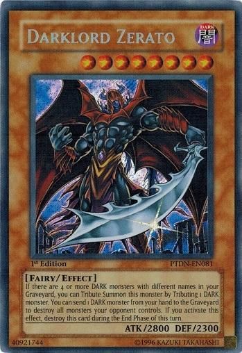 堕天使ゼラート Darklord Zerato シークレットレア 英語1st トレカ道 堕天使ゼラート Darklord Zerato シークレットレア 英語1st トレカ道