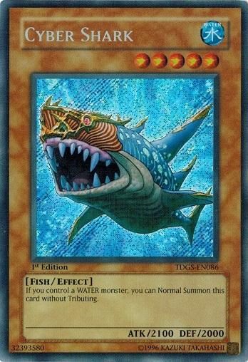 数量限定！在庫処分セール 売り切れ御免 サイバー・シャーク/Cyber 英語1st Shark【シークレットレア】 遊戯王OCG デュエルモンスターズ
