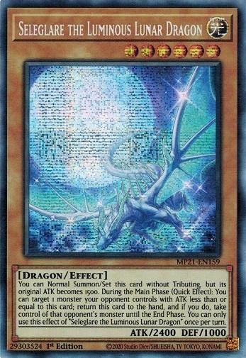 眩月龍セレグレア　英語　プリズマティックシークレット 眩月龍セレグレア/Seleglare the Luminous Lunar Dragon