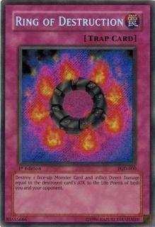 割引価格 破壊輪/Ring of Destruction【シークレットレア】 英語 1st 遊戯王OCG デュエルモンスターズ
