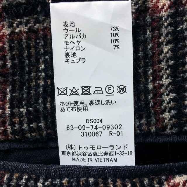 TOMORROWLAND トゥモローランド メンズ グレンチェック チェスター