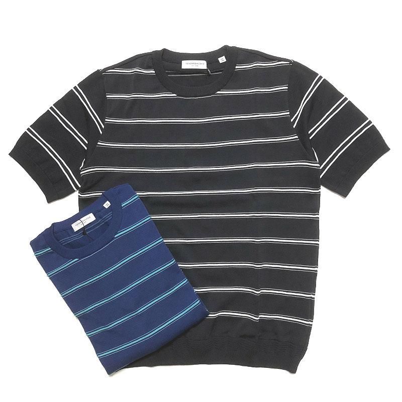 Tomorrowland トゥモローランド メンズ ロープストライプ ニットtシャツ Alta Sotto Tomorrowland トゥモローランド メンズ ロープストライプ ニットtシャツ Alta Sotto