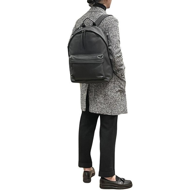 ACATE アカーテ BIZE BLACK シュリンクレザー バックパック ACATE アカーテ BIZE BLACK シュリンクレザー バックパック