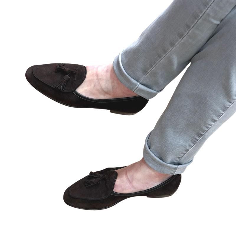 BAUDOIN&LANGE ボードイン アンド ランジ スウェード タッセル