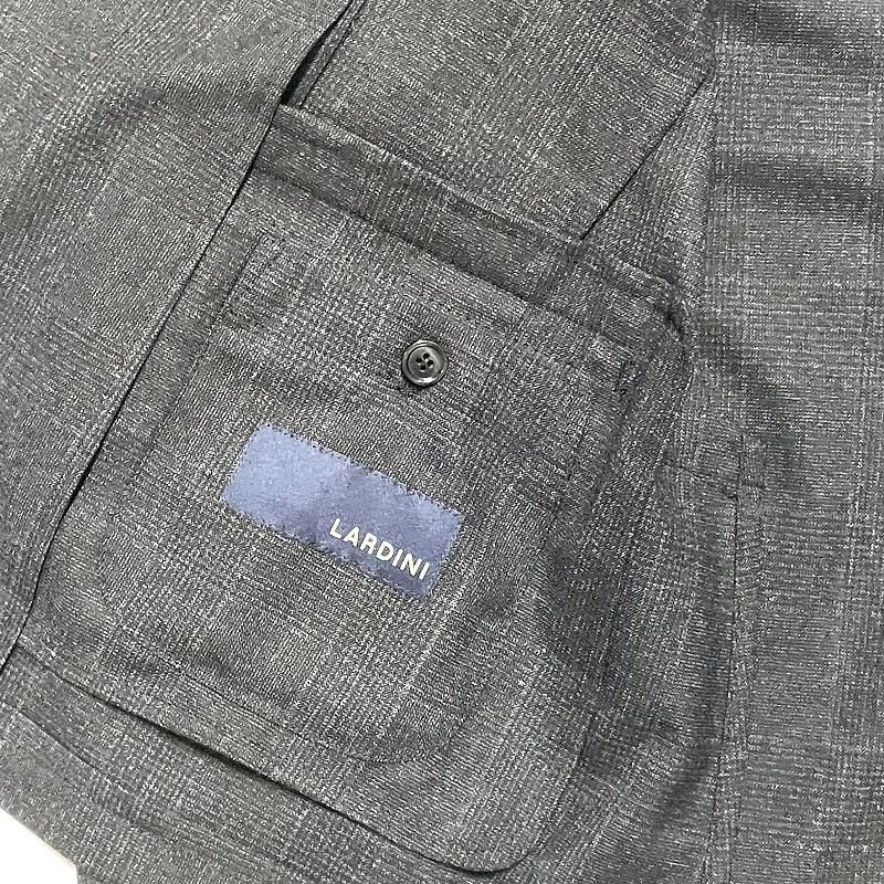 LARDINI ラルディーニ EASY WEAR グレンチェック ストレッチウール