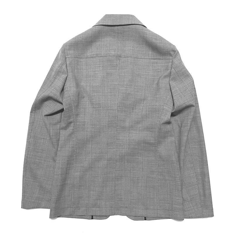 新品未使用 T-JACKET グレンチェック パイル アンコンジャケット M T-JACKET ティージャケット ウォッシャブルウール ストレッチ