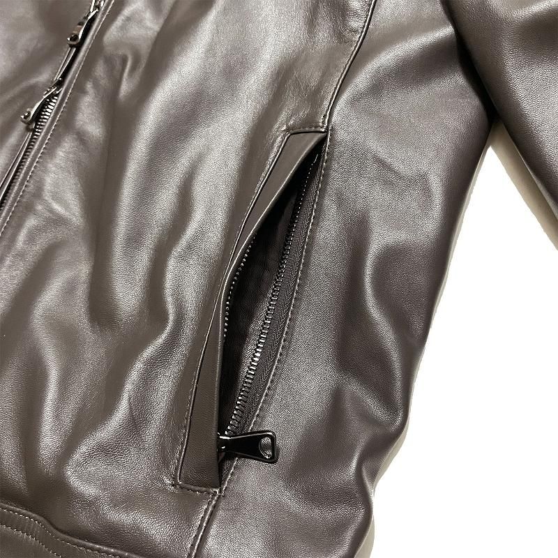 EMMETI エンメティ JURI NAPPA CERATA ラムナッパレザー シングルライダースジャケット | alta sotto EMMETI エンメティ JURI NAPPA CERATA ラムナッパレザー シングルライダースジャケット | alta sotto