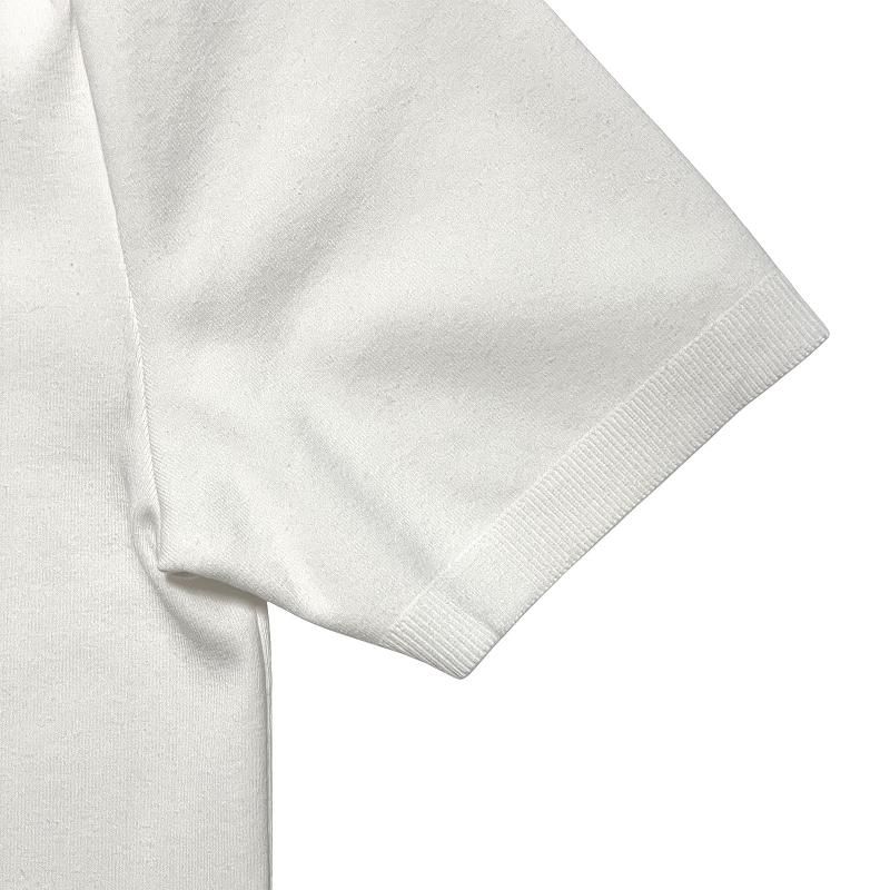 Revenir リブニール モックネック ショートスリーブ